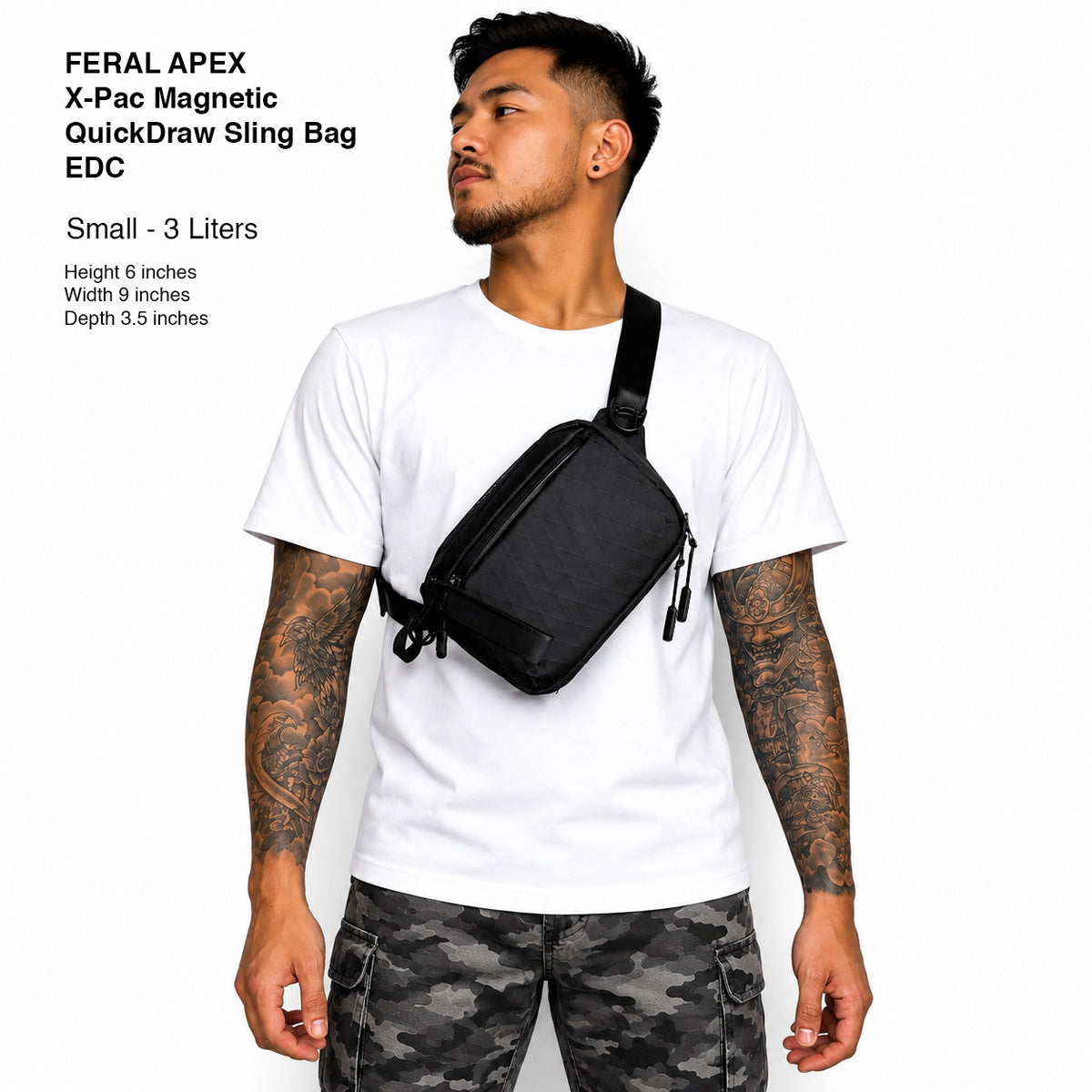 FERAL APEX™ X-Pac Magnetic QuickDraw Sling Bag EDC