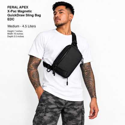 FERAL APEX™ X-Pac Magnetic QuickDraw Sling Bag EDC